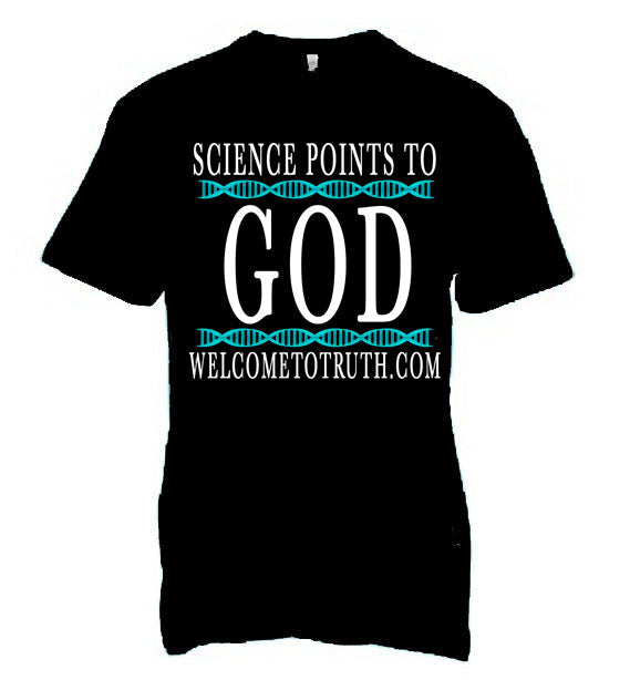 Science Points to God T-Shirt **FREE SHIPPING**